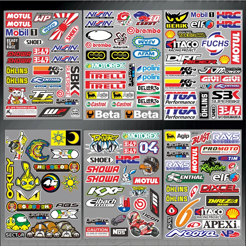 

Motorcycles Stickers & Decals PVC Waterproof For MOTUL Decoration of Cars Toys Guitars Sports Equipment KAWASAKI HONDA SUZUKI