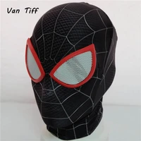 superhero spider masks man into spider verse miles morales mask cosplay peter parker costume zentai spider helmet man homecoming