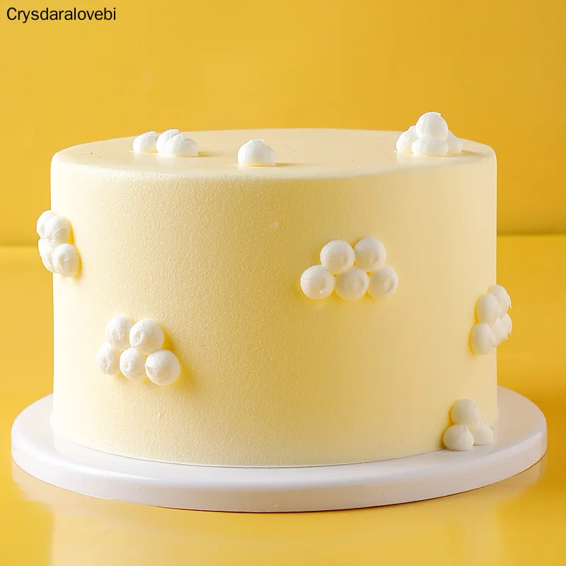 Modelo de pastel de simulaci&oacute;n de 6/8 pulgadas, Gel de s&iacute;lice de pl&aacute;stico, muestra de tarta Artificial, muestras de decoraci&oacute;n de pasteles, suministros de tarta falsa-2