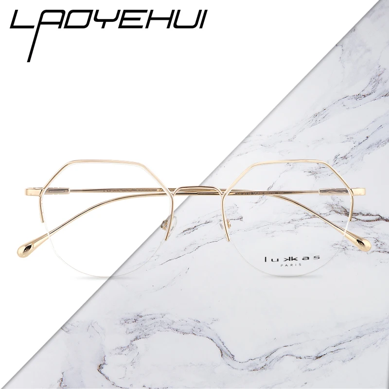 

Brand Optical Prescription Women's Glasses For Myopia Reading Hexagon Fake Eyewear Korean Style Female Eyeglasses With Frame