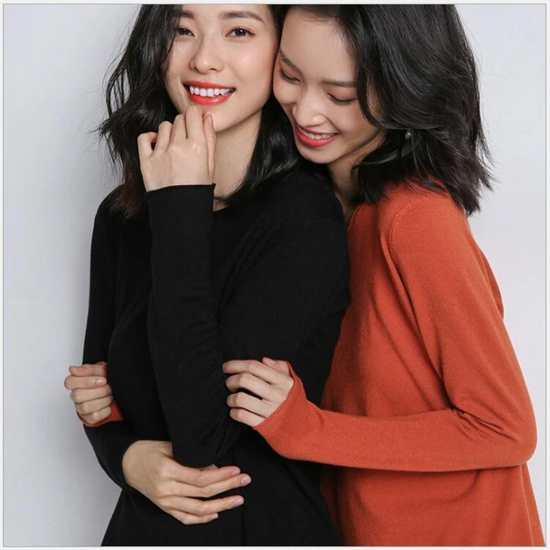 2019 осень зима конфеты вязаный джемпер женский 30% шерстяной свитер мягкий стрейч OL