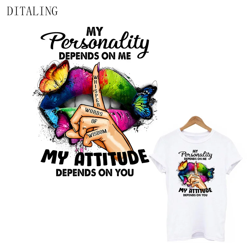 Разноцветные Стикеры с губами модные нашивки для девушек на одежду