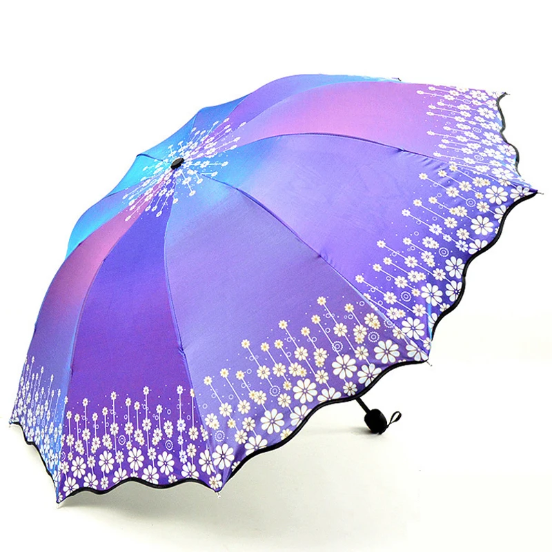 2019 красивый с цветочным принтом женский зонт от солнца дождевик цветочный