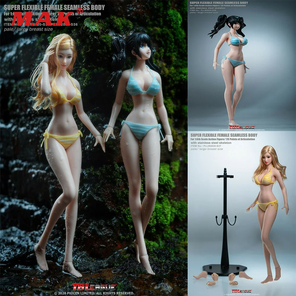 1/6 TBLeague S36/S37 бледной кожей большой груди Гибкая платье для девочек в стиле аниме