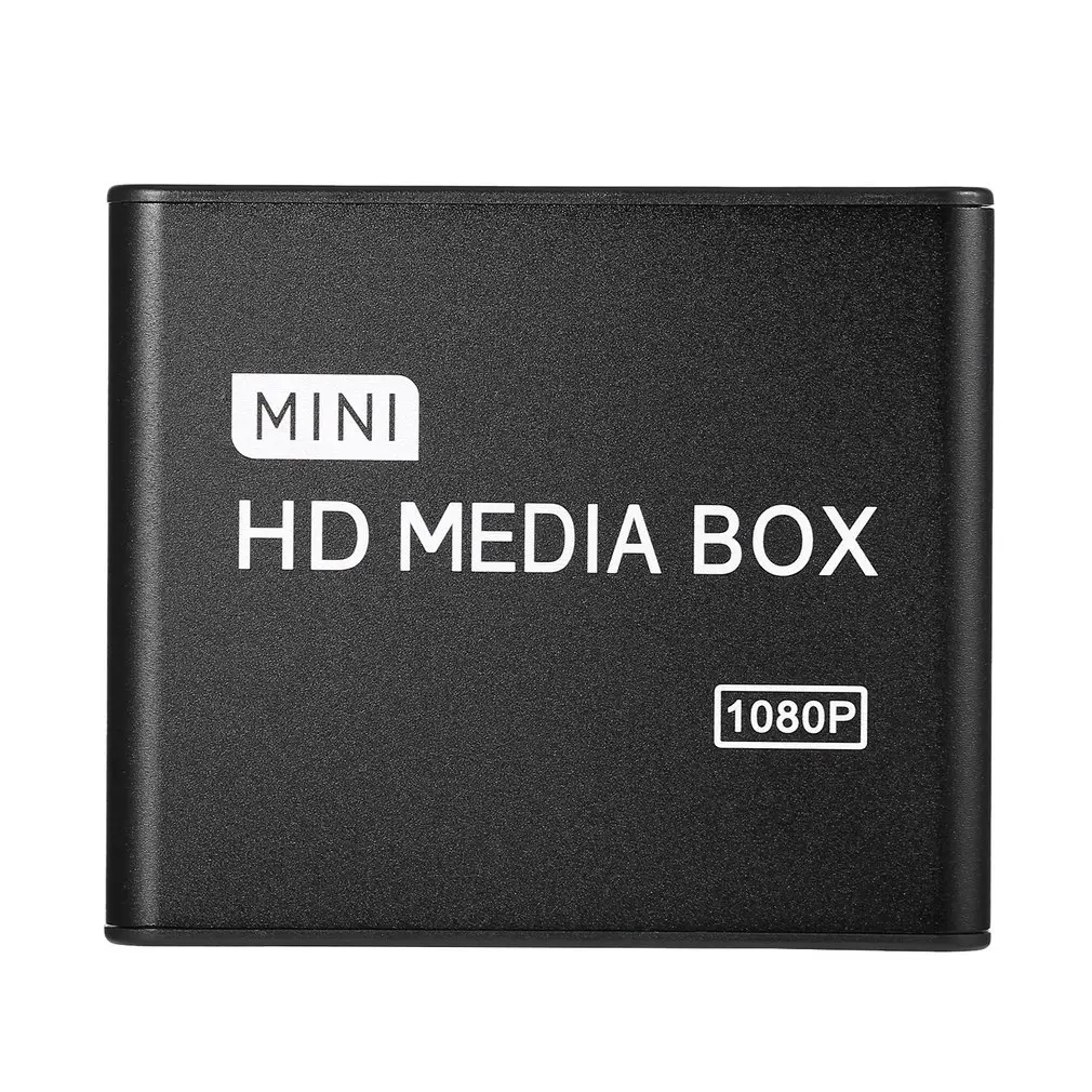 Мини медиаплеер 1080P HDD медиа бокс ТВ коробка видео мультимедийный плеер Full HD с SD MMC