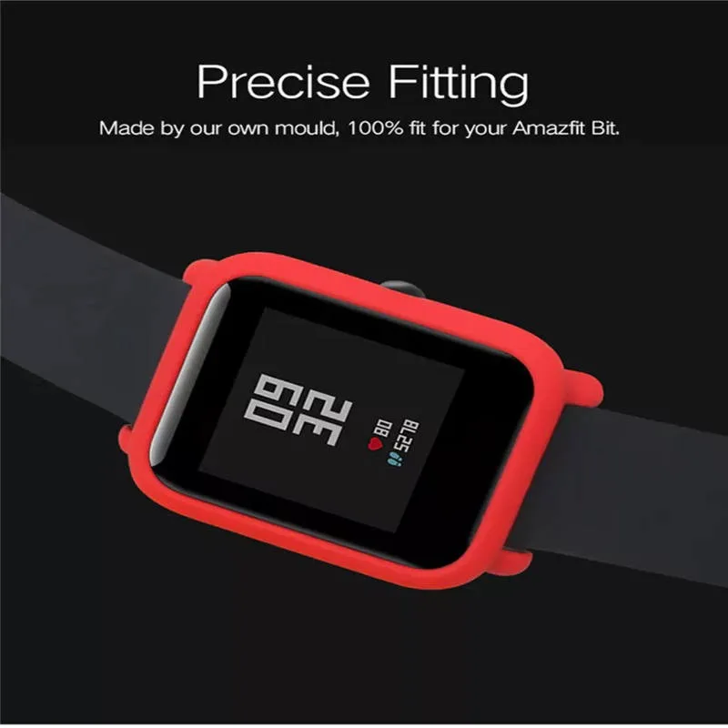 Защитный чехол-накладка+ Защитная пленка для экрана для Xiaomi/Huami Amazfit Bip Youth Watch тонкий цветной Чехол-рамка#25
