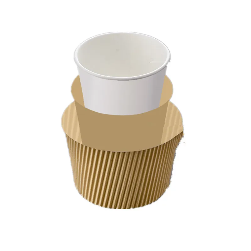50 шт креативные двухслойные крафт-бумаги одноразовые чашки для мороженого