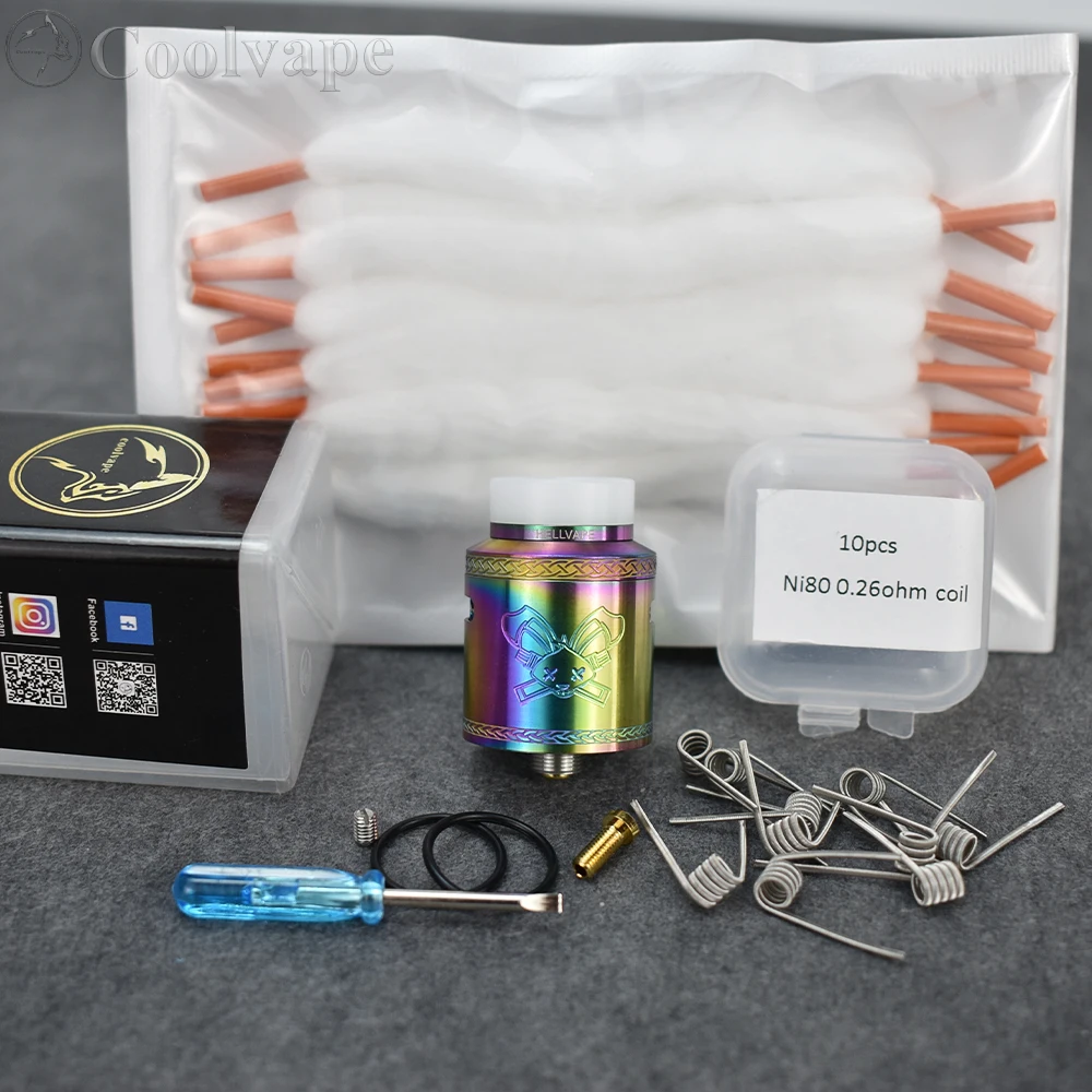 Атомайзер для электронной сигареты Dead Rabbit V2 RDA 24 мм с одним/двумя испарителями |