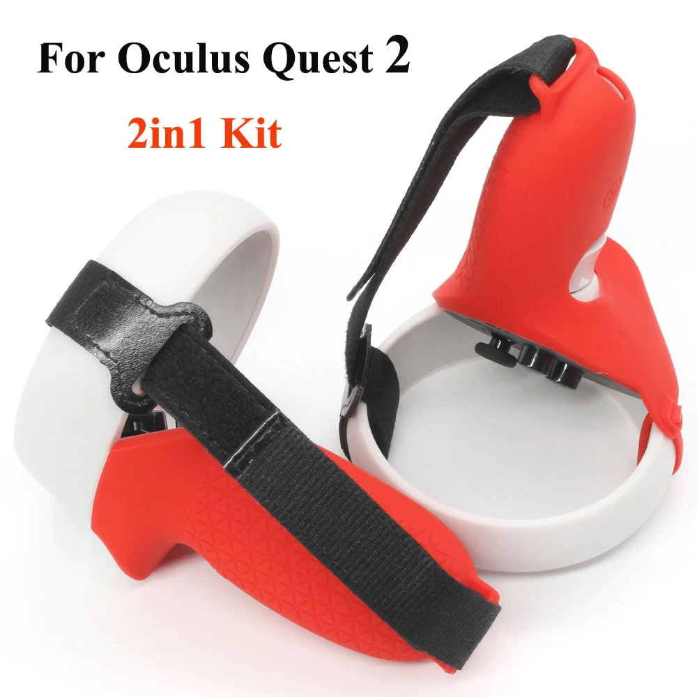 Силиконовый чехол 2 в 1 ремешок для суставов Oculus Quest VR защитный сенсорного