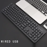 new usb notebook keyboard 104 key wired clavier for dell asus lenovo pc gamer keyboards black