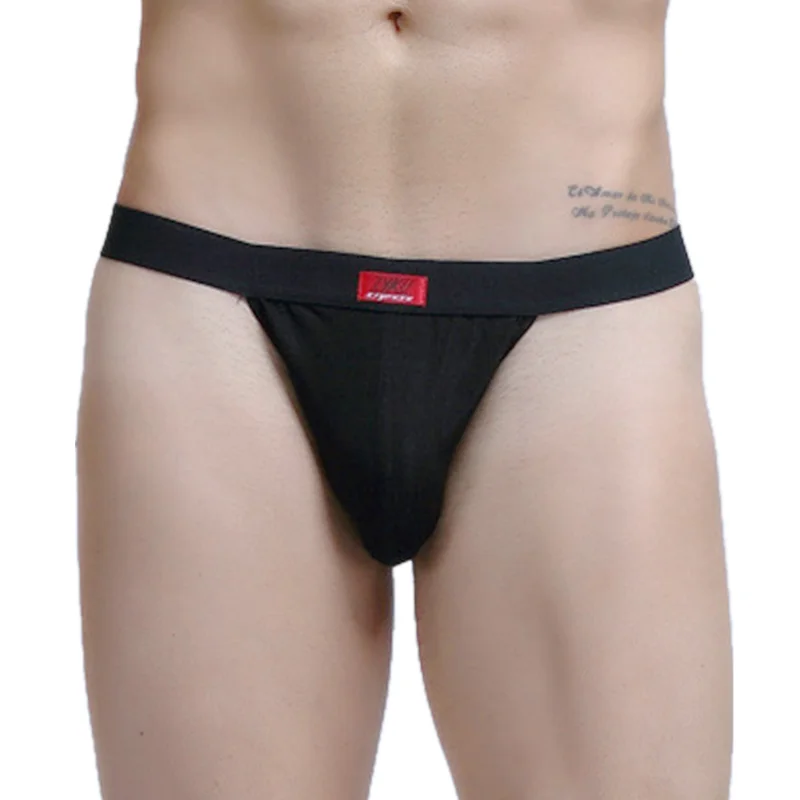 Мужские трусы джоки из хлопка черные дышащие стринги и брифы бикини сексуальное