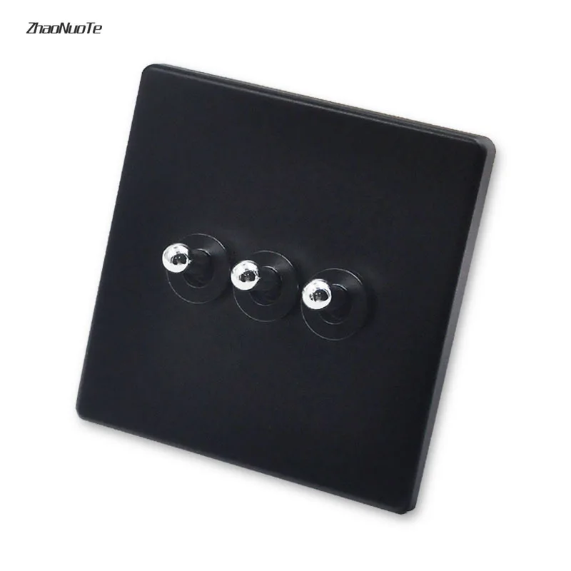 Переключатель настенный в стиле ретро для домашнего пользования черного цвета 1 4