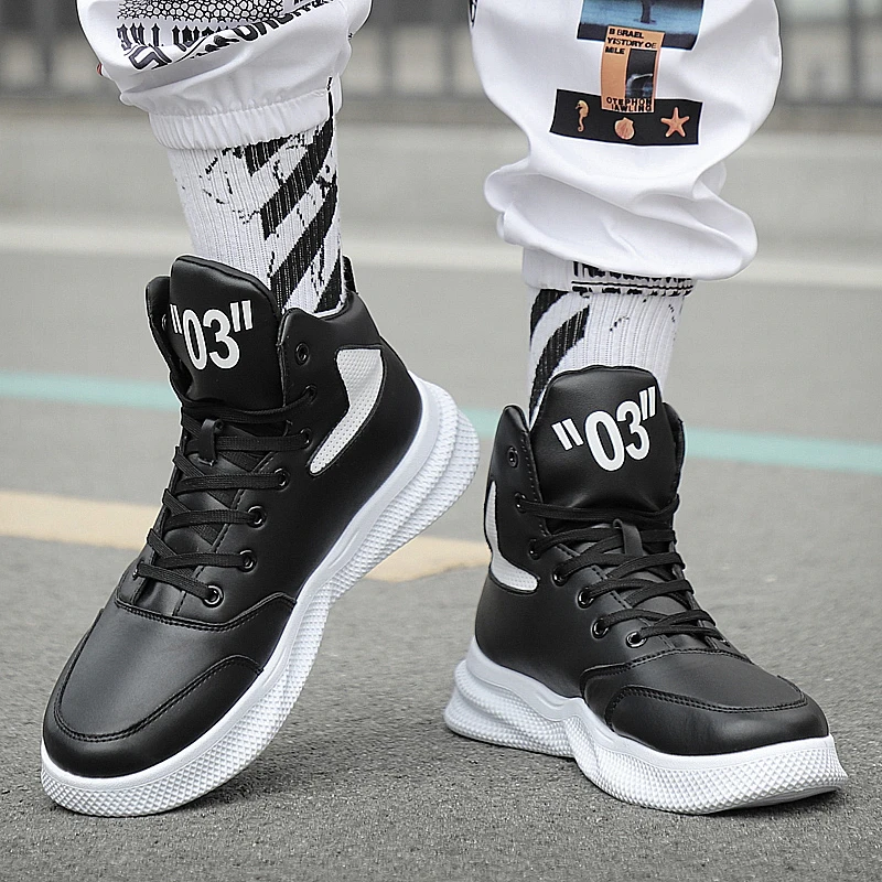 

2019 Men's Leather Casual Shoes Men Sneakers Hot Sale Fashion Street Shoes Youth Boys Pu Newest Designer Shoes Men High Quality