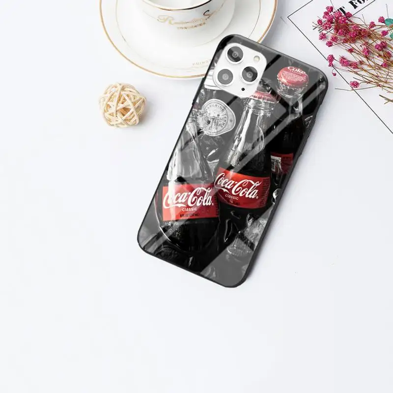 

Art Coke Originality Cola Coca Phone Case For IPhone 6 6s 7 8 Plus X Xs Xr Xsmax 11 12 Pro Promax 12mini Tempered Glass