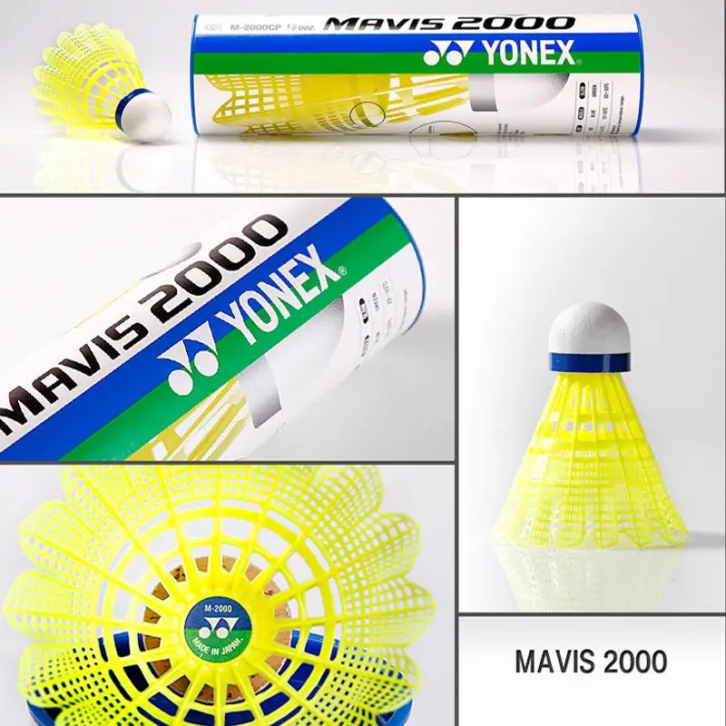 100% подлинные Yonex Mavis M300 600 нейлоновые шарики для бадминтона воланы