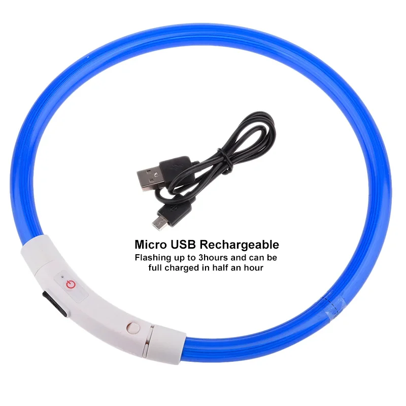USB зарядка Led ошейник для собак анти потеря/избежать автомобильной аварии щенков