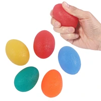 1 silicone grip egg fitness hand expander strengthen wrist forearm finger trainer stress relief power ball exerciser bodybuding