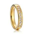 Однотонные женские кольца из настоящего 14-каратного золота, свадебное кольцо ручной работы для влюбленных альянсов, приталенное вечное женское кольцо, Женское кольцо для девушек