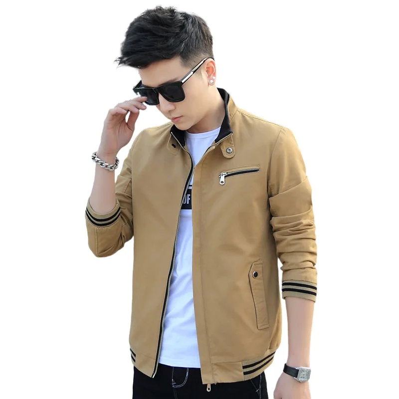 Men's denim jacket new Korean style trend spring coat jacket top