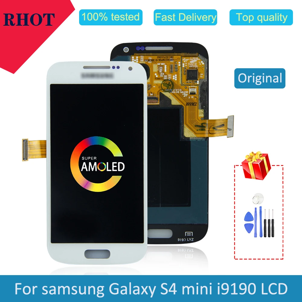 Оригинал/100% тестирование 4 3 &quotS4 Мини ЖК дисплей для Samsung Galaxy S4 мини I9190 GT i9192 i9195 с