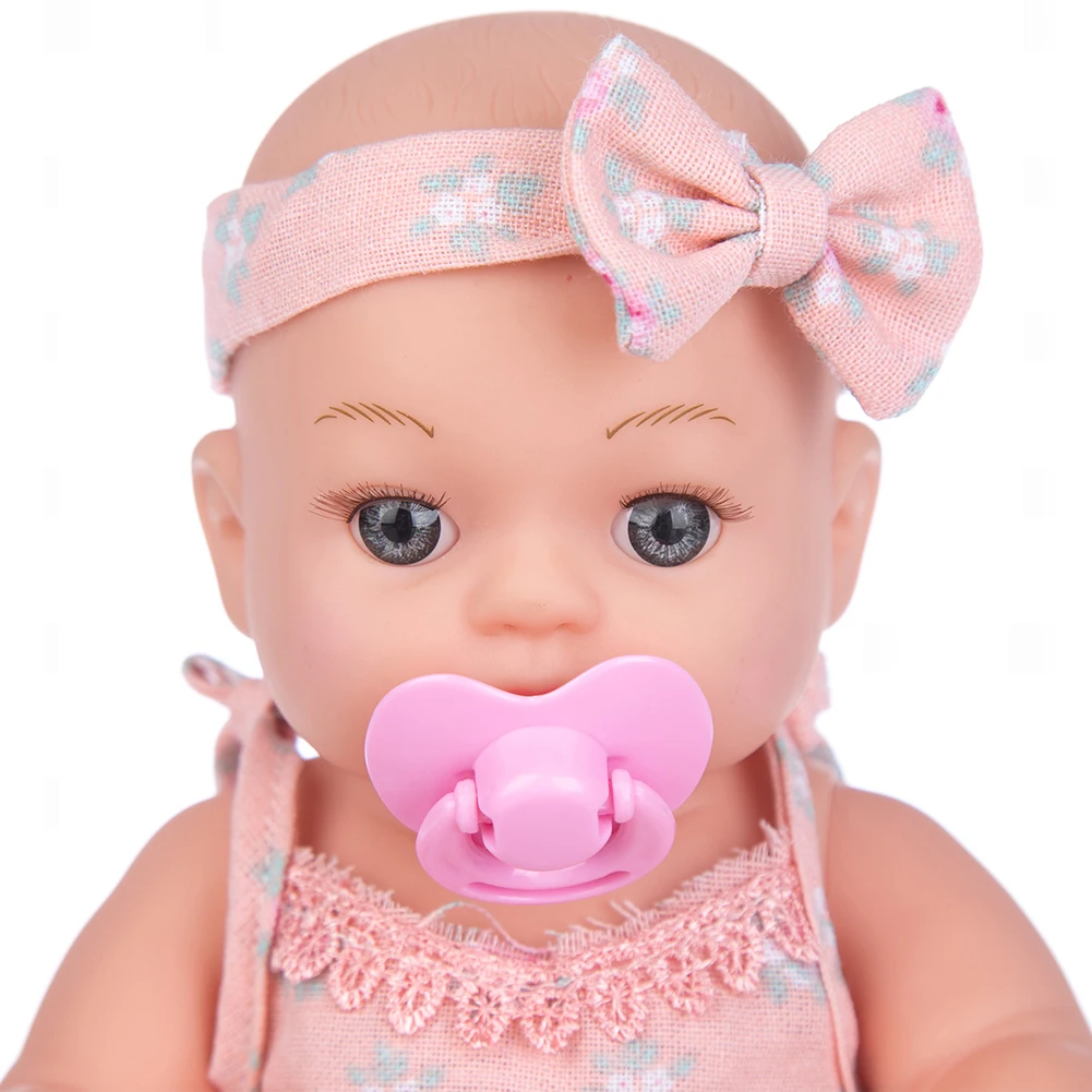 

12inch Dolls Girl Baby Doll Simulation Newborn Toy Vinyl Lifelike Doll Harmless Hair Clothes Removable Toy Kid Accompany Gift