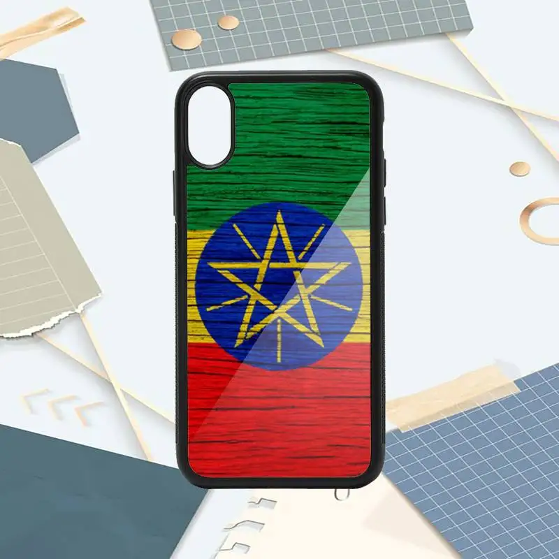 

Retro ethiopia flag Symbol Phone Case PC for iPhone 11 12 pro XS MAX 8 7 6 6S Plus X 5S SE 2020 XR