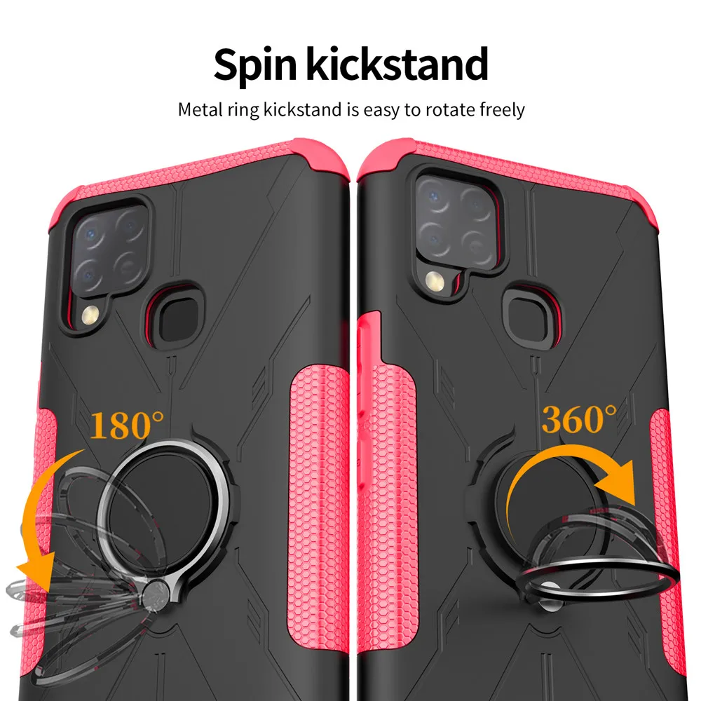 for infinix hot 10s 11 11s luxury ring back cover stand armor shockproof case for infinix hot 10s nfc hot 10t 10 s phone case free global shipping