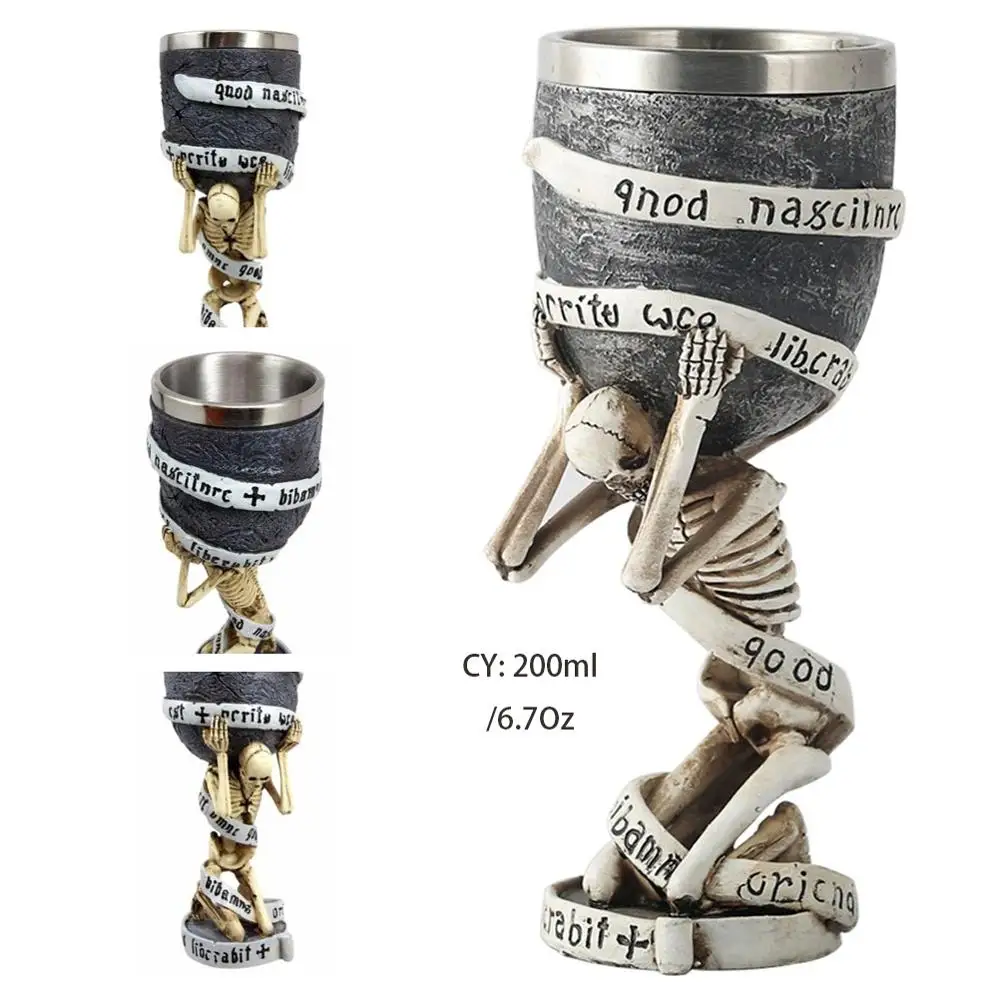 

Кубок с черепом Freeson из смолы и стали