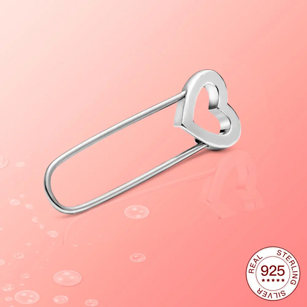 925 шарма стерлингового серебра Любовь брошь &quotподходит для женщин в носке