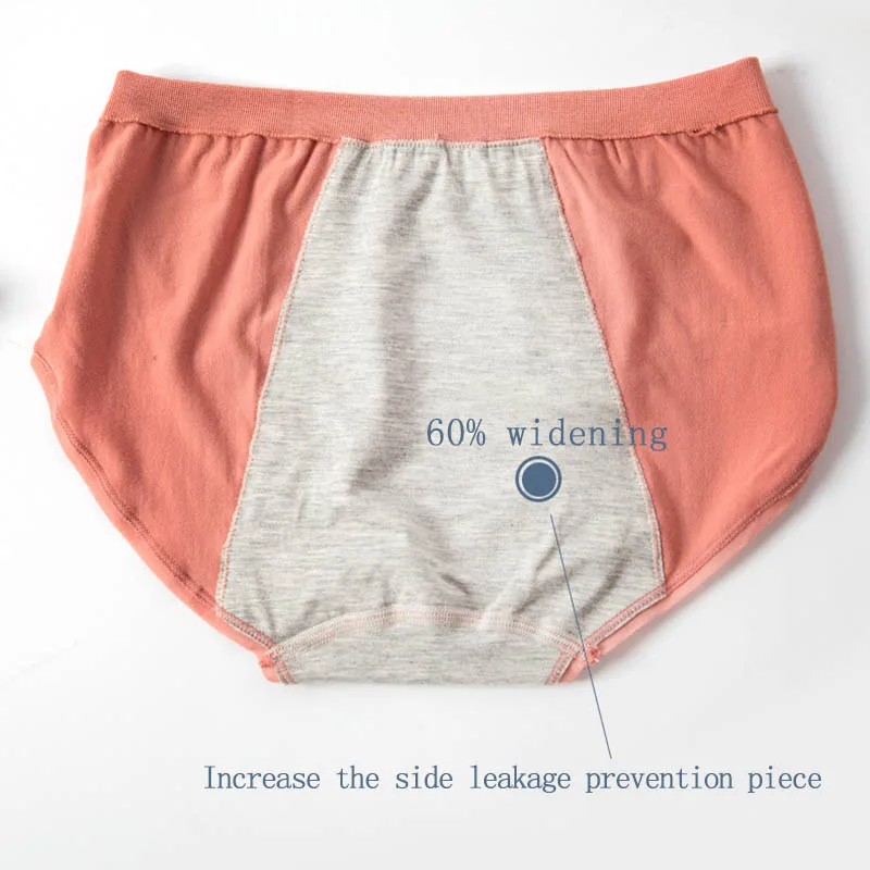 

1Pcs Comfortable Breathable Pure Color Women Panties Modal/Spandex No Leakage Lingerie High Waist Culottes Menstrual Panties