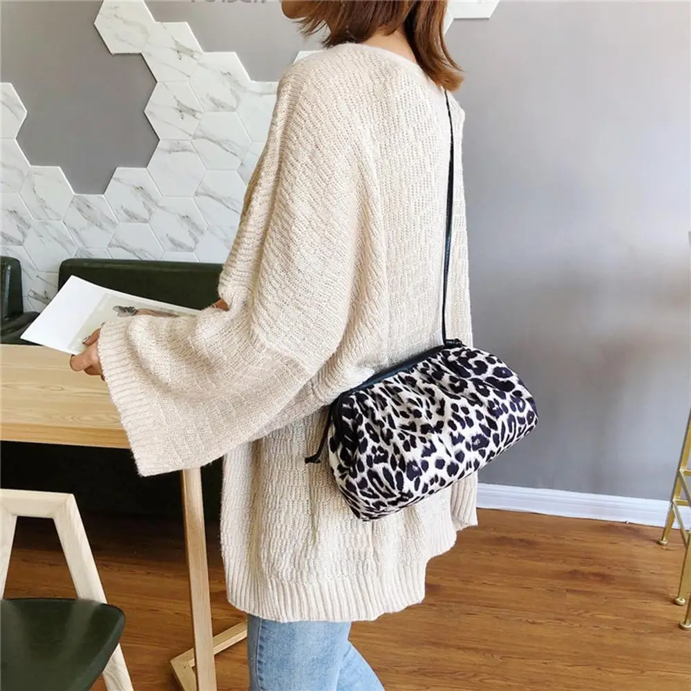 Женская модная плиссированная сумка мессенджер в форме облака на плечо женская