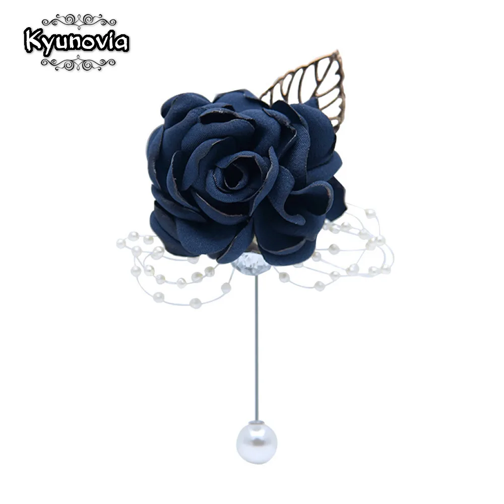 Свадебная бутоньерка Kyunovia ручной работы булавка для свитера | Украшения и