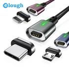 Магнитный зарядный кабель Elough для iphone, кабель Micro usb Type-c для HUAWEI P30, магнитный кабель для быстрой зарядки, кабель для передачи данных