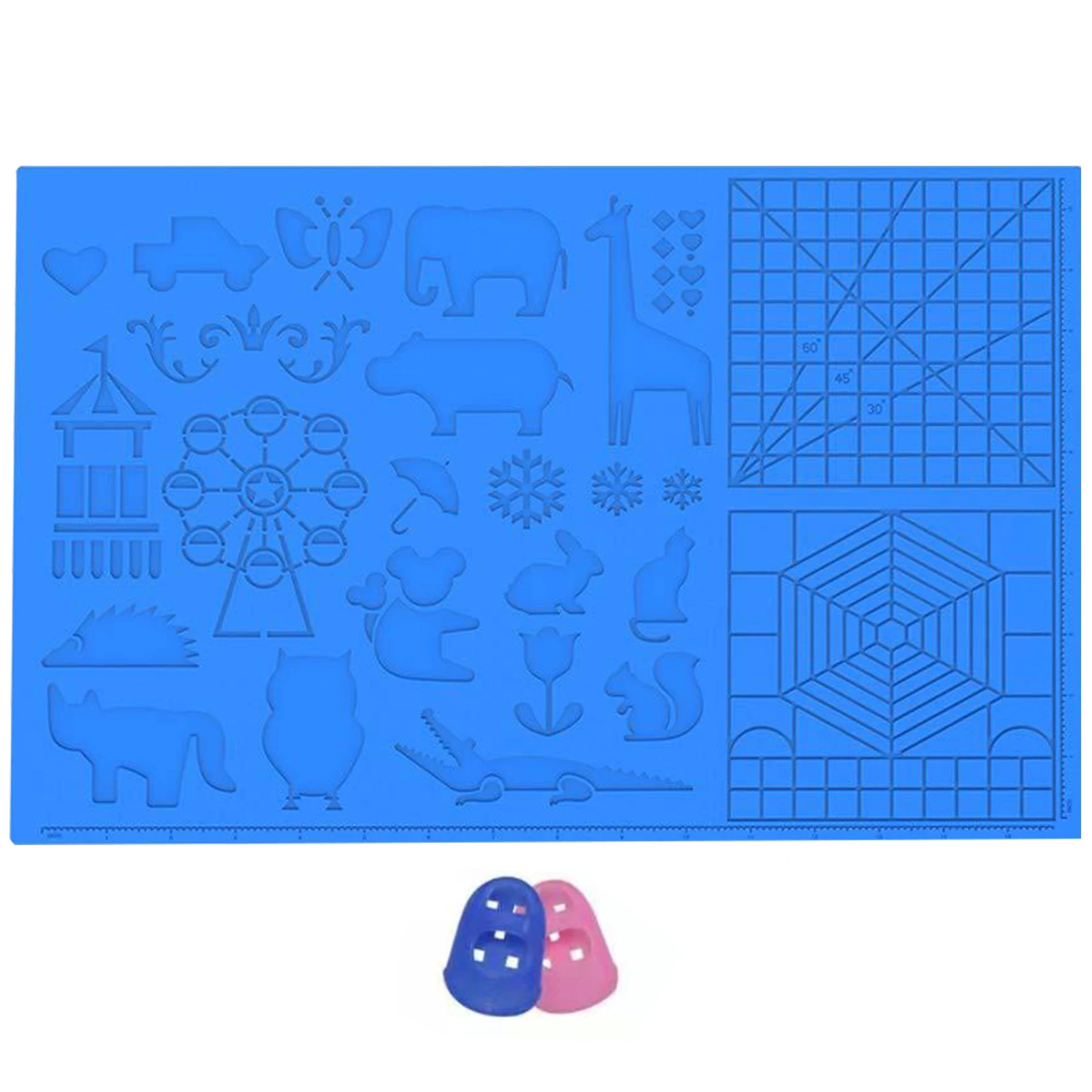 

Beginners Multi Shaped Gift Kids 16.4x10.9inch Adults Basic Template Filament 3D Printing Pen Mat Drawing Tools Large Cushion