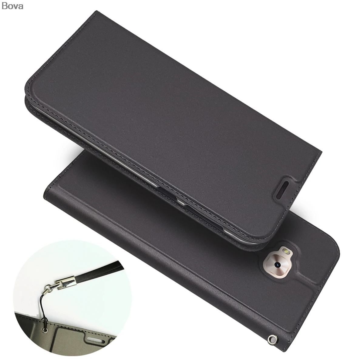 

Wallet Case for ASUS Zenfone 4 Selfie Pro ZD552KL Drop-proof Phone Case Magnetic attraction Ultra-thin Matte Touch