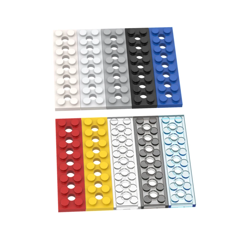 

1Pcs Sale Buildings Blocks 3738 Plate 2 x 8 with 7 Holes Bricks Collections Bulk Modular Toys For Technical MOC DIY Gift