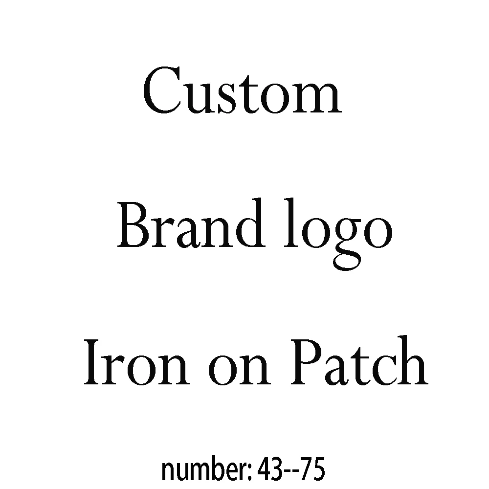 

Custom brand logo patches Hot fix sticker heat transfer hot stamping clothing bag iron on patch