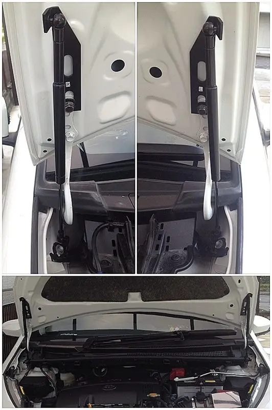 Для Toyota Vitz XP130 Yaris 2012-2019 передний капот модифицирует газовые стойки из углеродного