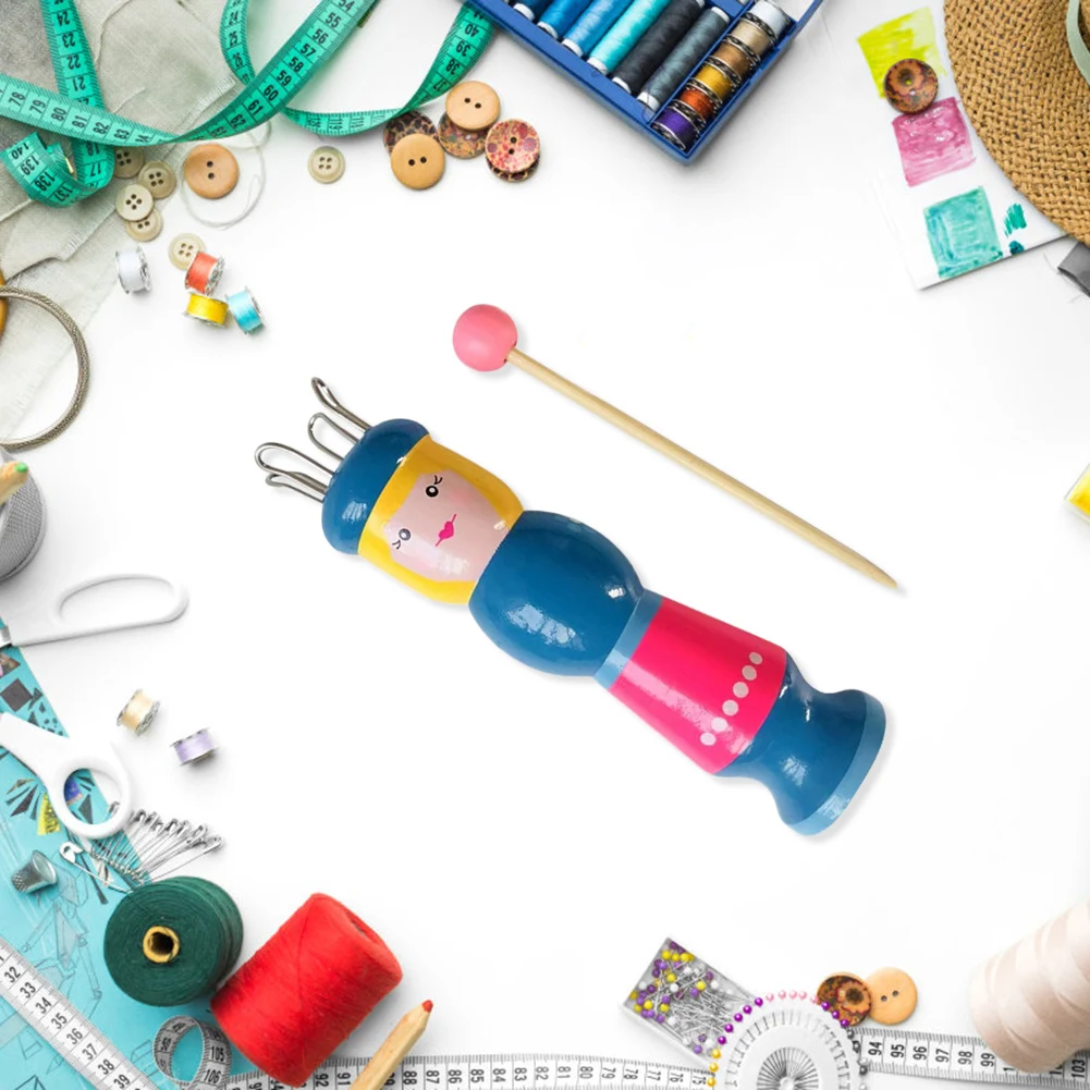 Деревянный ткацкий станок веревка для деревянной куклы плетеный набор пряжи