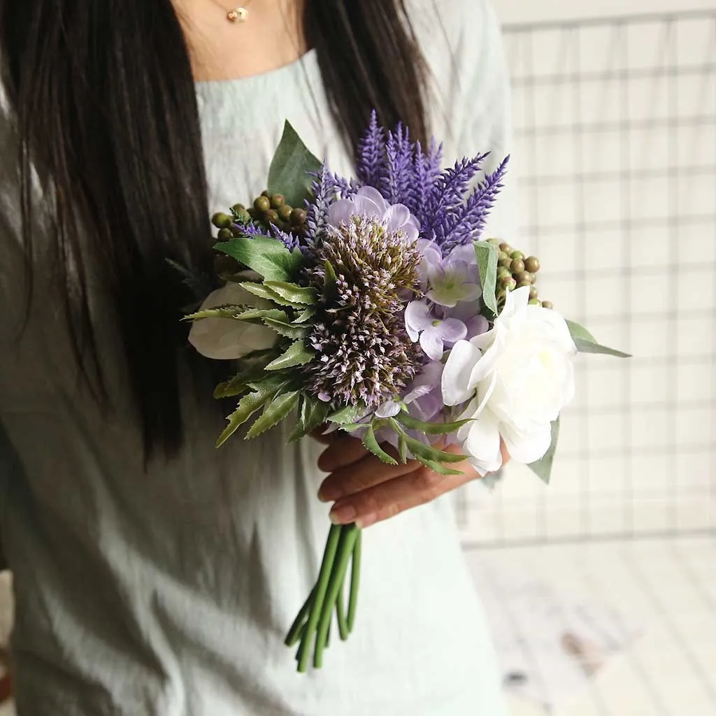 Artificial flower Roses artificial Peony Leaves Mix &amp match Bridal Bouquet Wedding Party decors sztuczne kwiaty drop ship | Дом и сад