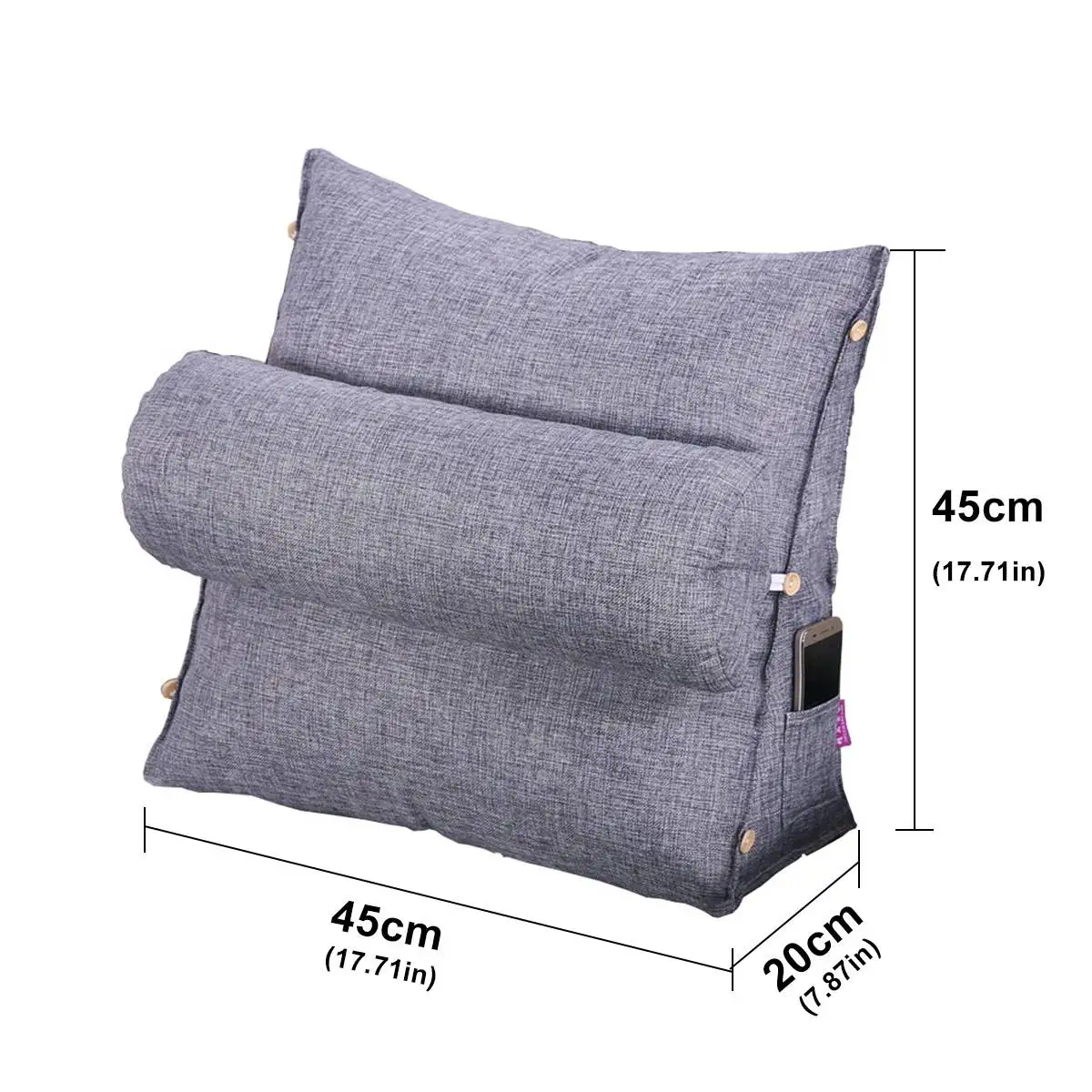 

Sponge Orthopedic Acid Bed Pillow Back Leg Cushion Pad Bedding Triangle Cushion Reading Lumbar Pillows