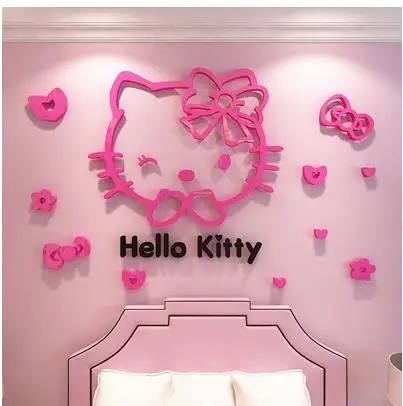 

Acrylic 3d stereo wall stickers children's room cartoon stickers bedroom bedside wall decorations-7