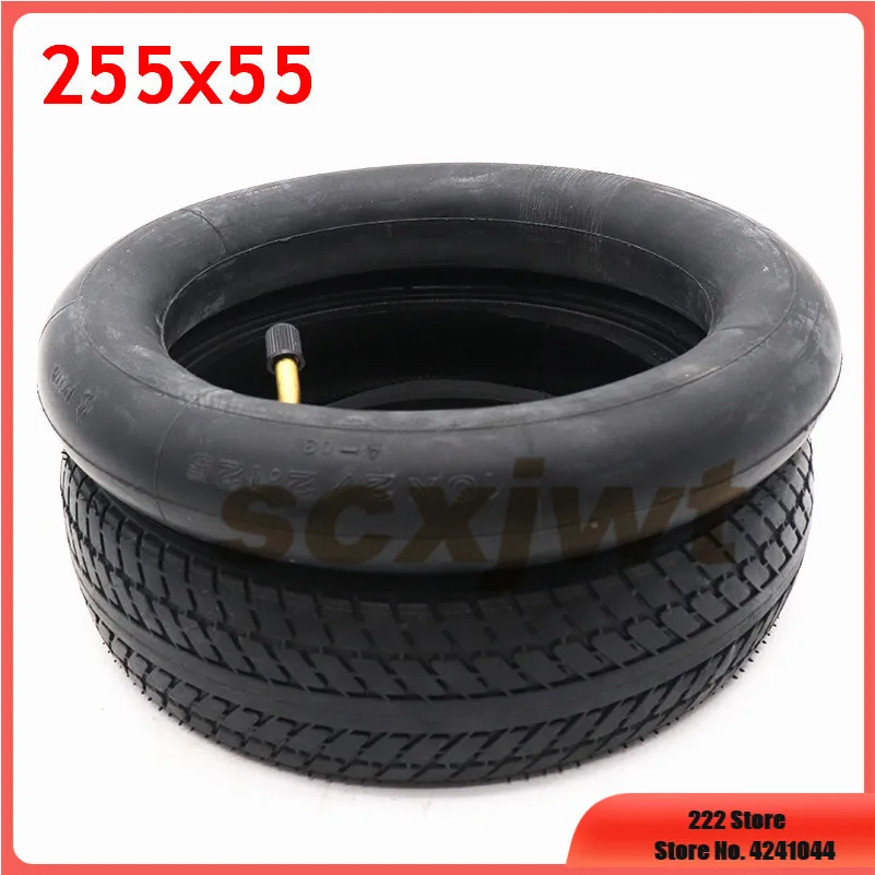 

10 Inch 255x55 Inner and Outer Tyre 255*55 Pneumatic Tire for Children's Tricycle, Baby Carriage Accessories