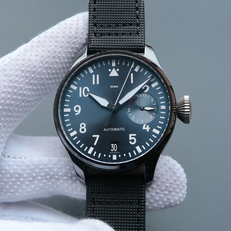 

Men's Watches Automatic Mechanical Watch For Men OEMG IW502003 Blue Dial 46mm Nylon Strap Luxury Watch AAA 1:1 Replica Watch