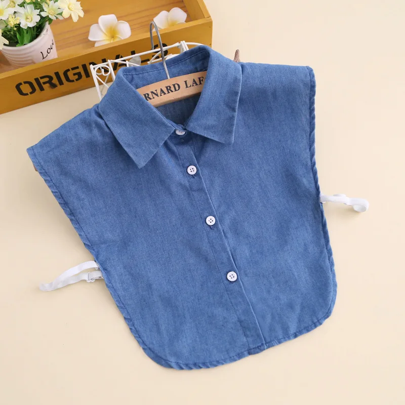 

Fashion street jeans style false collar Korean casual aesthetic collar decorative collar false collar shirt Unisex false collar