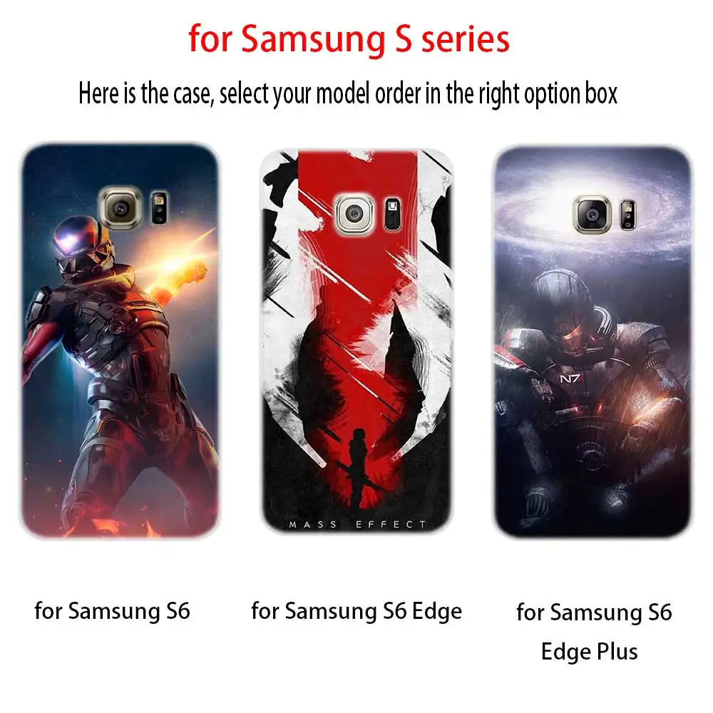 Мягкий силиконовый чехол для Samsung S30 S20 S11 S10 S9 S8 Plus lite 11e 10e Uitra S7Edge N7 Mass Effect|Бамперы| |