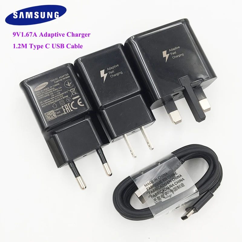 Оригинальное быстрое зарядное устройство Samsung 9V1.67A адаптер питания 120 см кабель