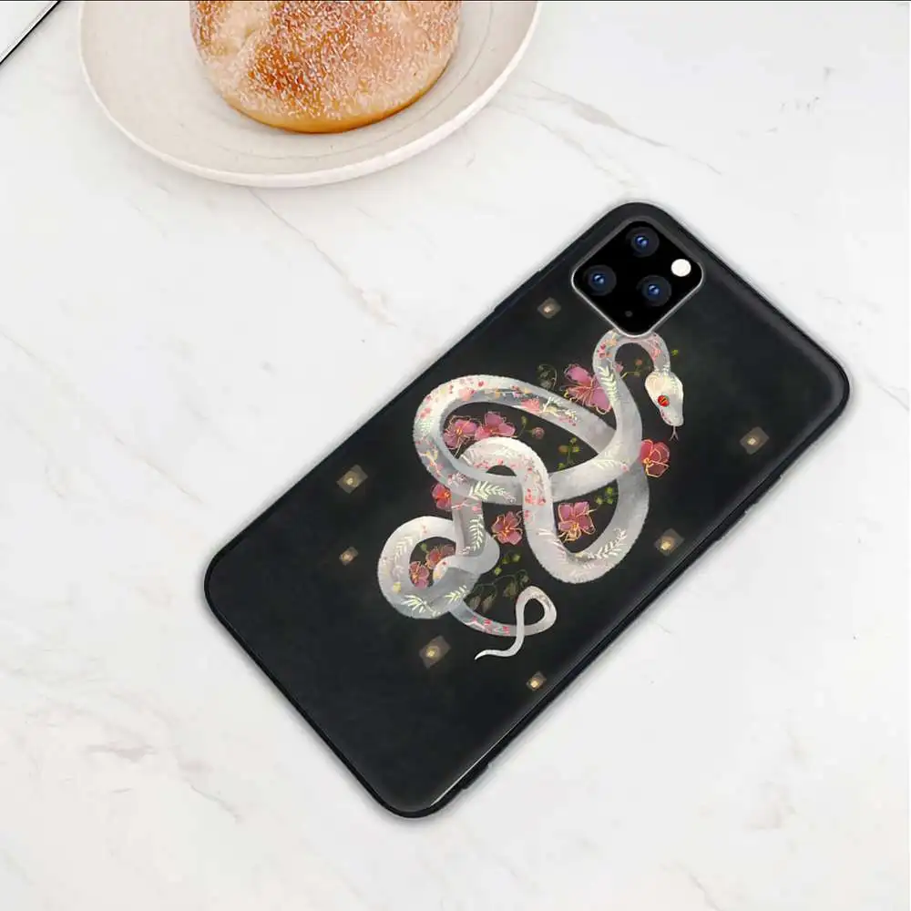 

Brand Hand Snake Flower Snake Mobile Phone Cover For Xiaomi Redmi 4X 5 Plus 6 6A 7 7A 8 8A 9 Note 4 8 T 9 Pro Max Case