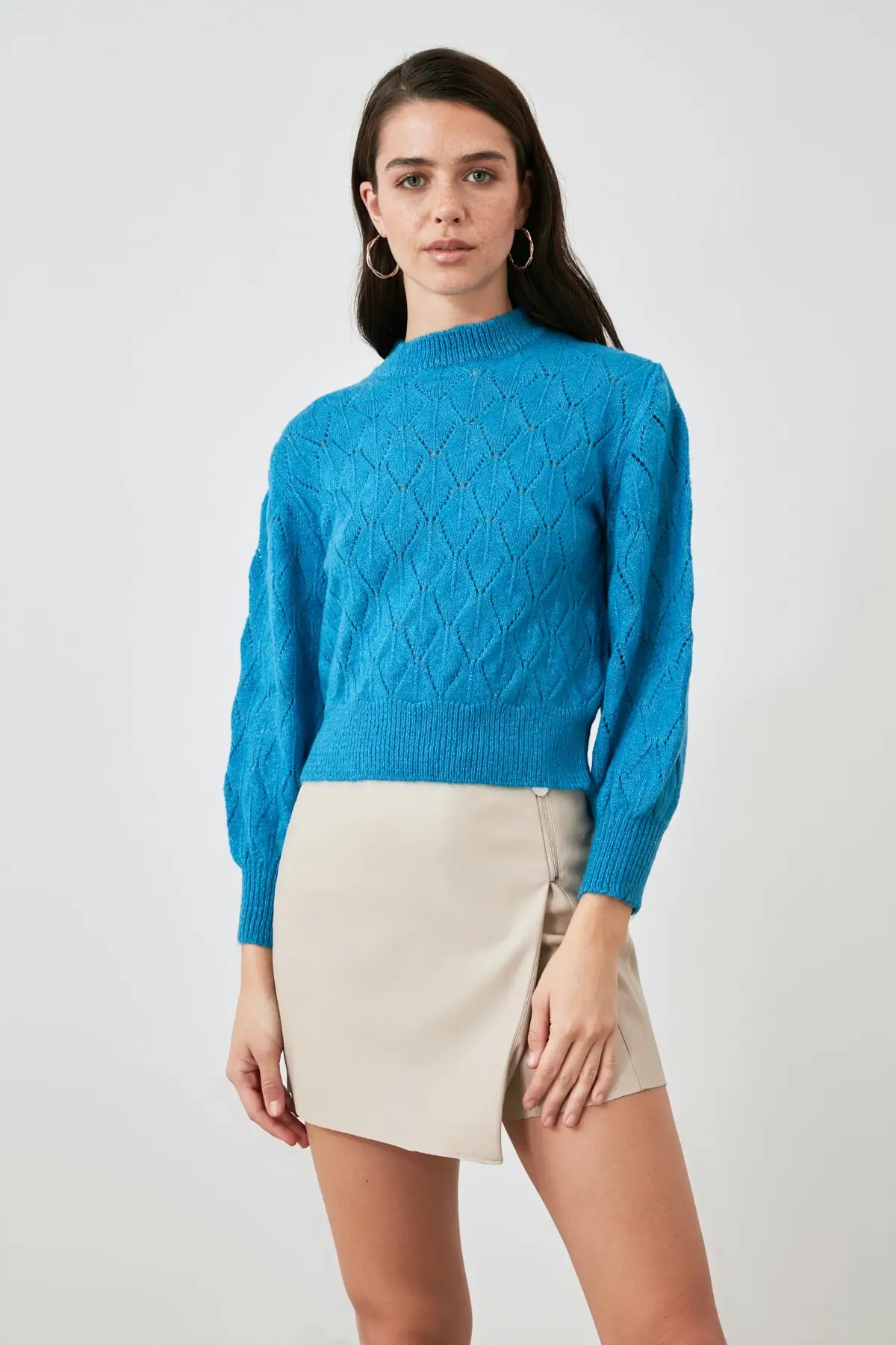 

Trendyol Cellular Knitwear Sweater TWOAW21KZ3000