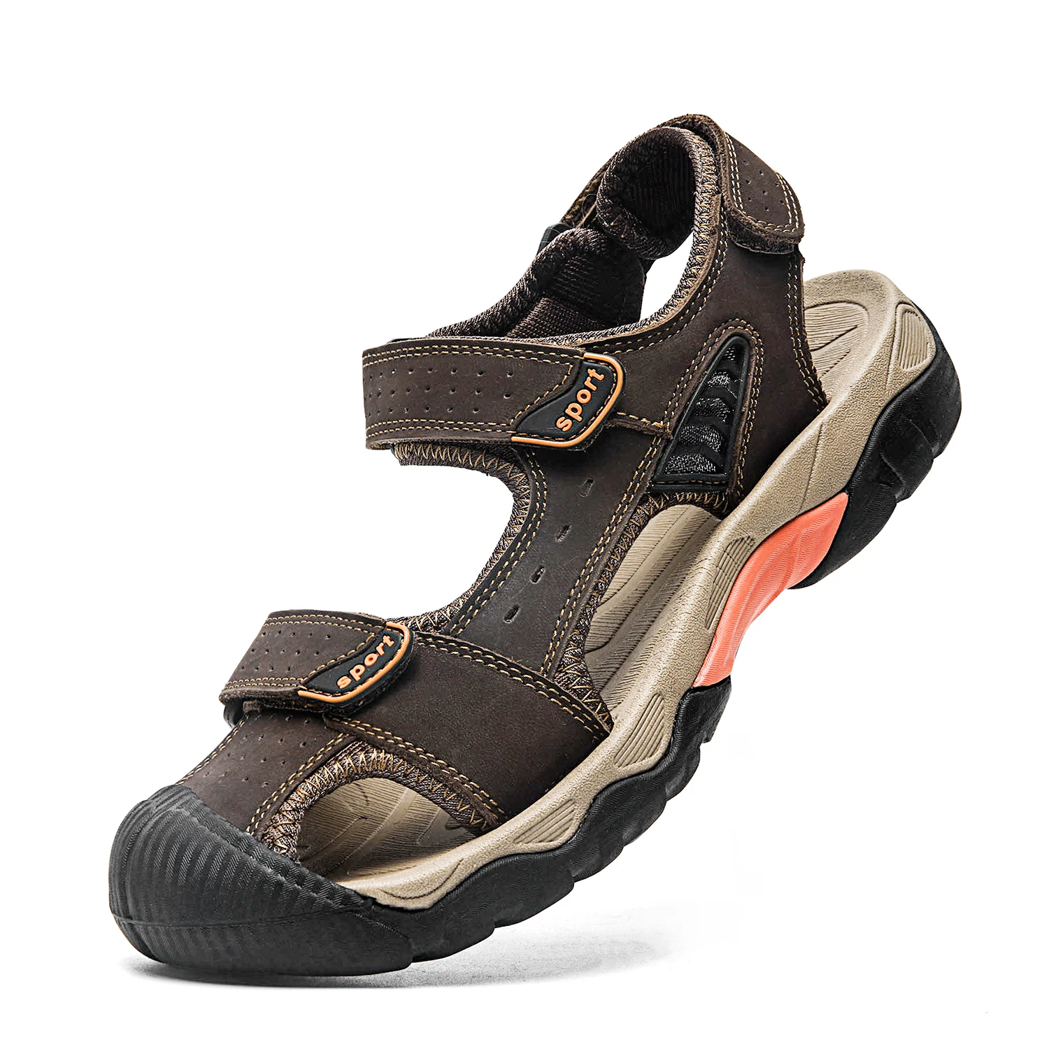 

Men's Waterproof Hiking Sandals Closed Toe Water Shoes Athletic Sport Sandals for Summer Outdoor Beach
